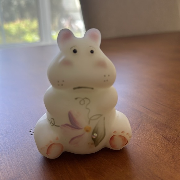 Fenton Glass Hand Painted Hippo - Picture 9 of 9